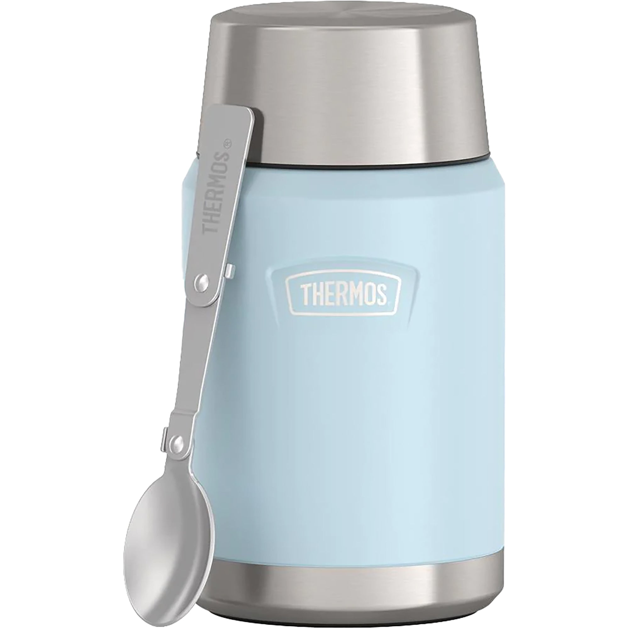thermos stainless king 16 ounce food jar with folding spoon in glacier - Forza Sports
