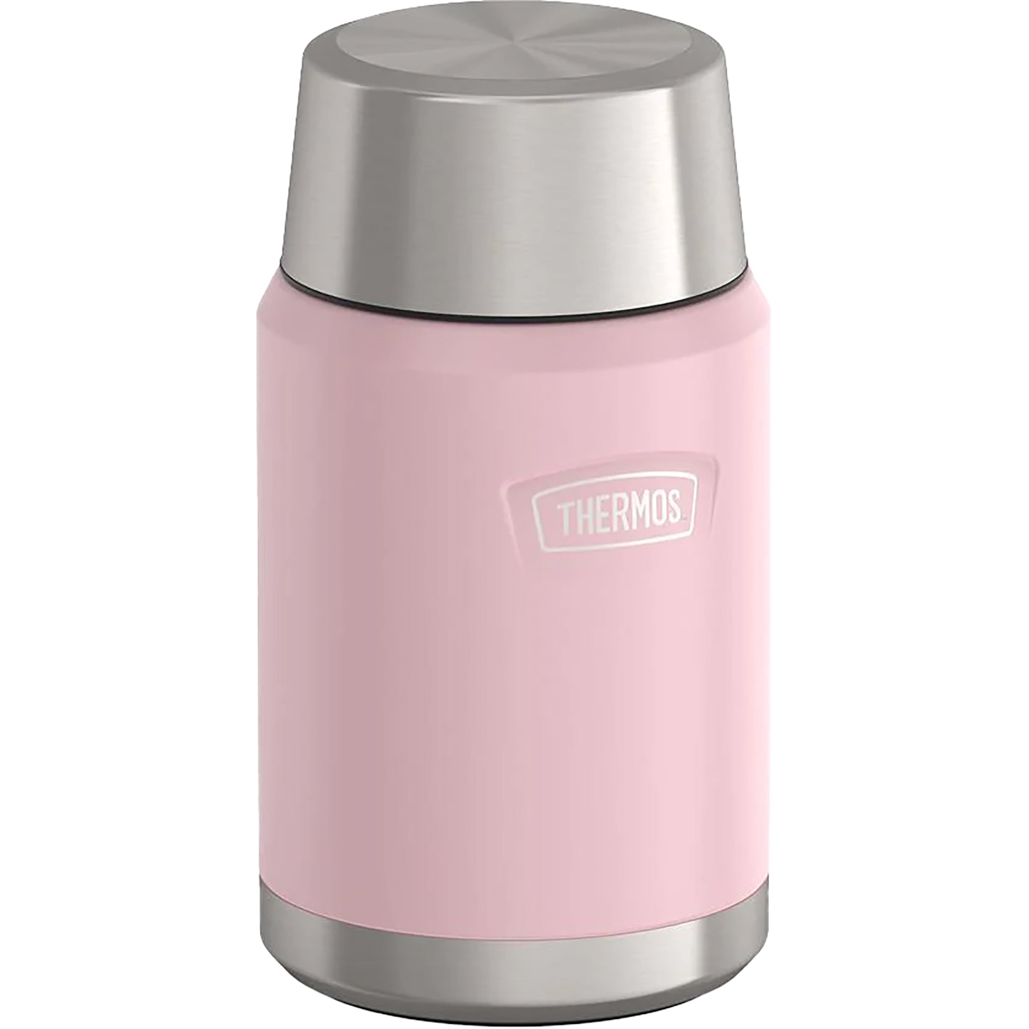 thermos stainless king 16 ounce food jar with folding spoon - sunset pink