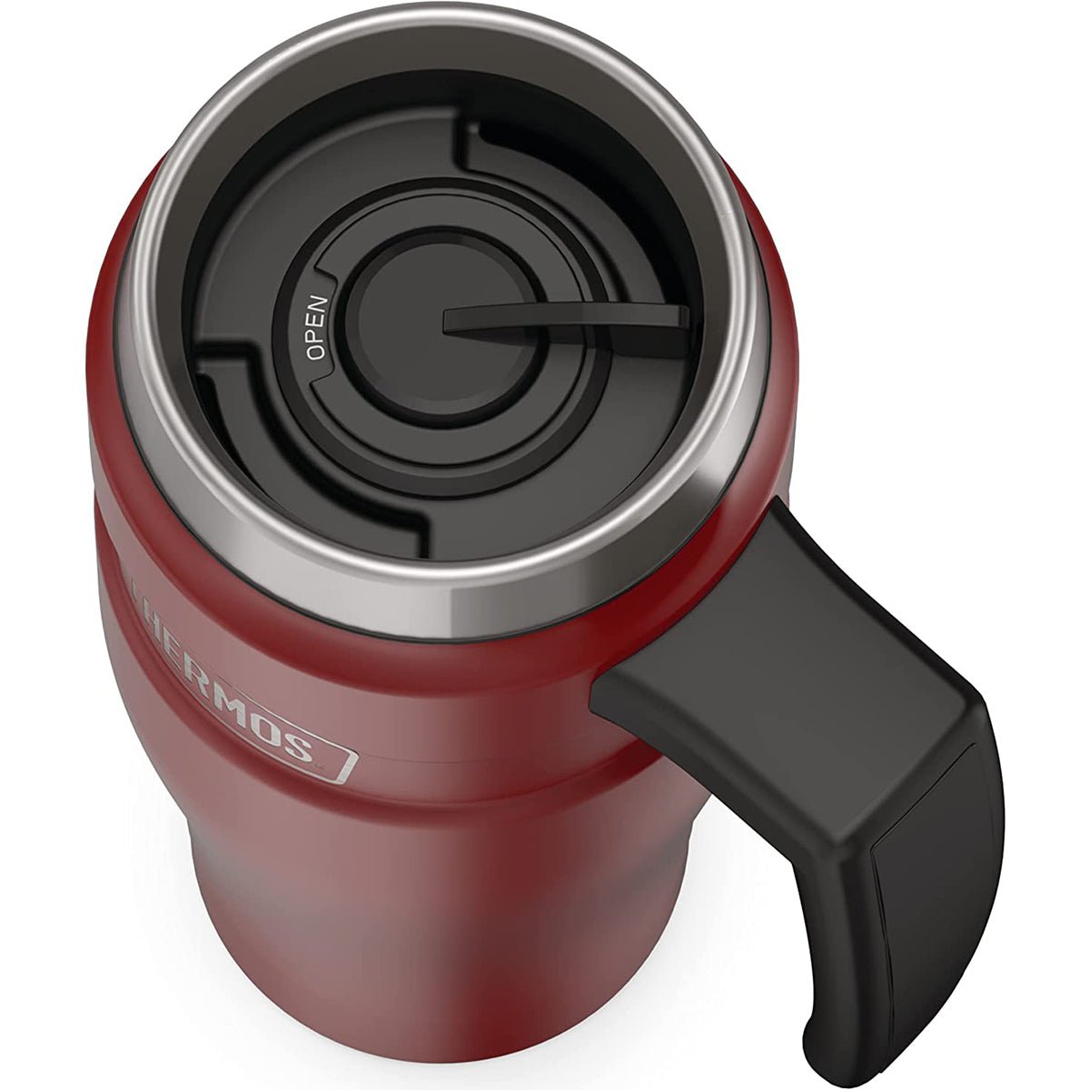 Thermos 16 oz. Stainless King Insulated Stainless Steel Travel Mug with Handle - Forza Sports