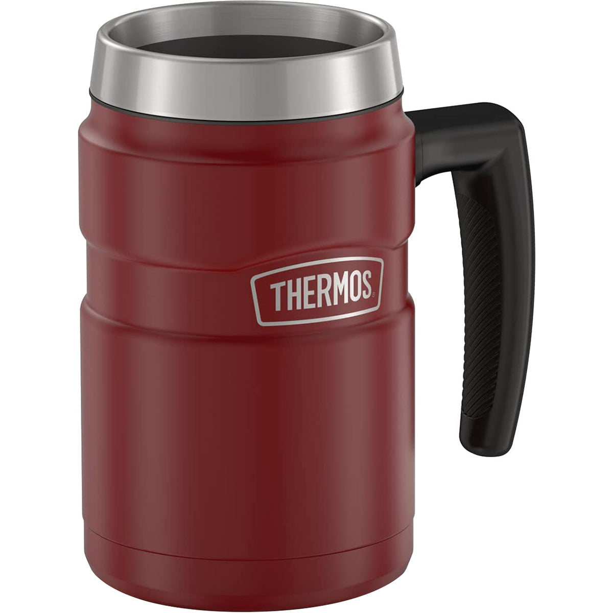 Thermos 16 oz. Stainless King Vacuum Insulated Stainless Steel Coffee Mug - Rustic Red - Forza Sports