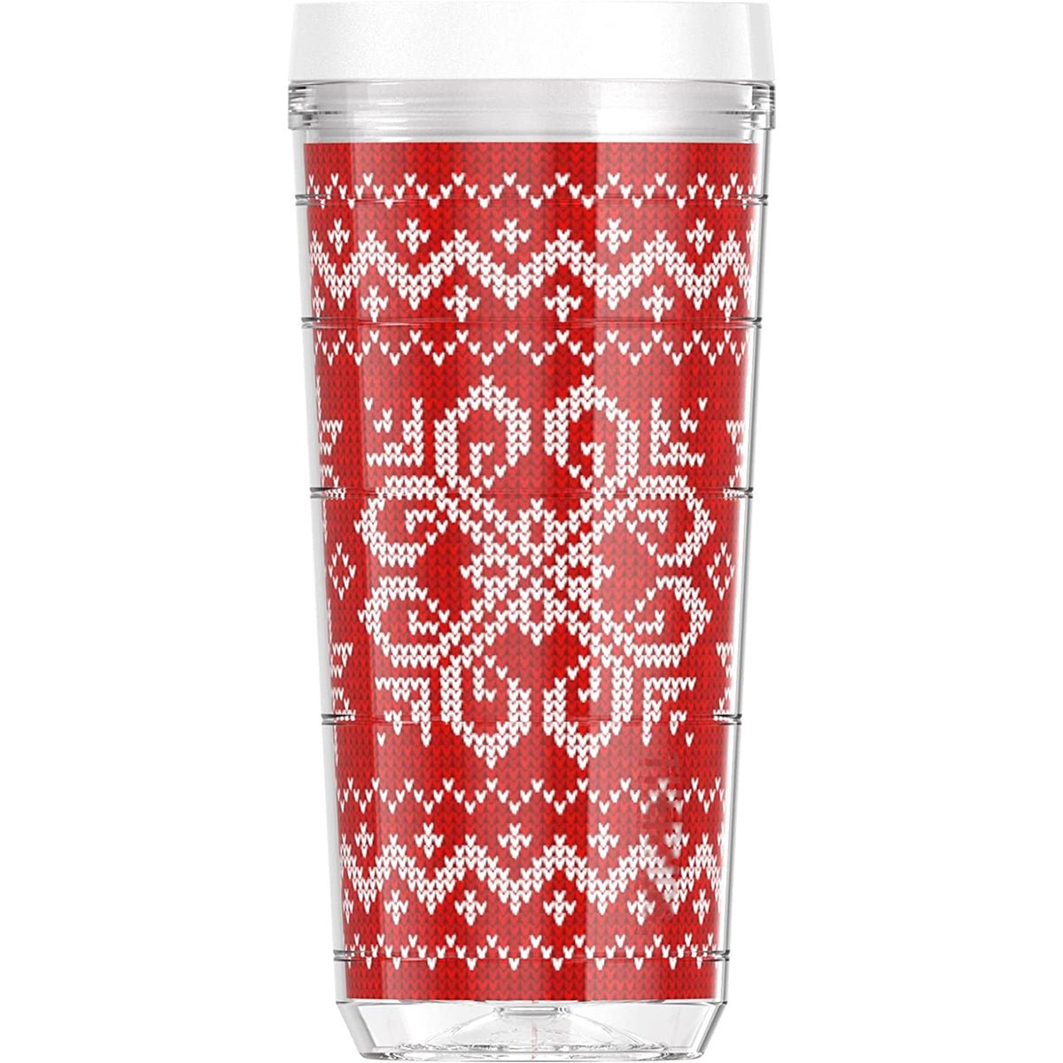 Thermos 16 oz. Insulated Tritan Travel Tumbler - Holiday Sweater - Forza Sports