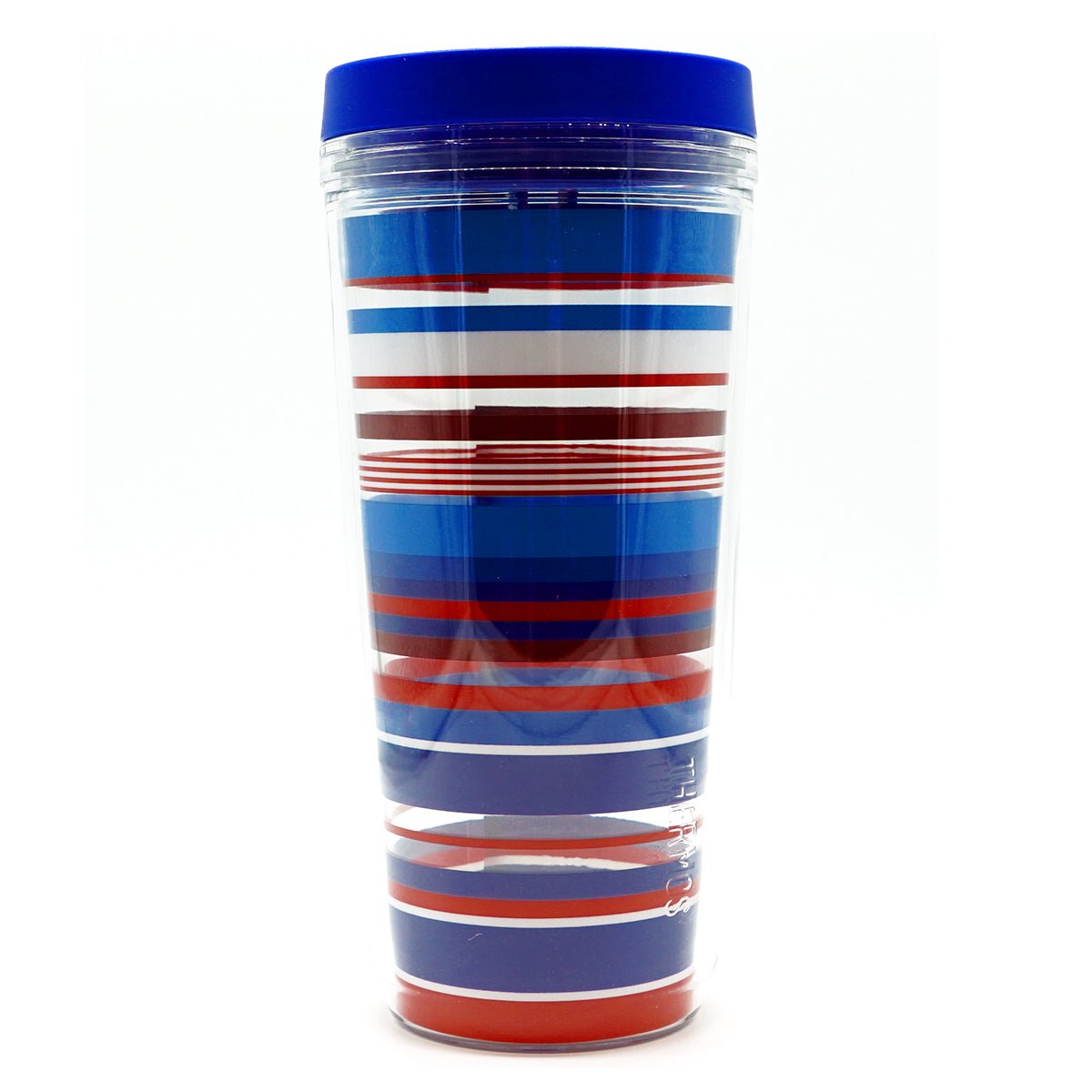 Thermos 16 oz. Insulated Double Wall Travel Tumbler with Lid - Stripes - Forza Sports