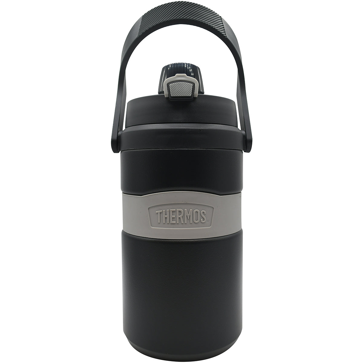 balck hydration water bottles by thermos with handle