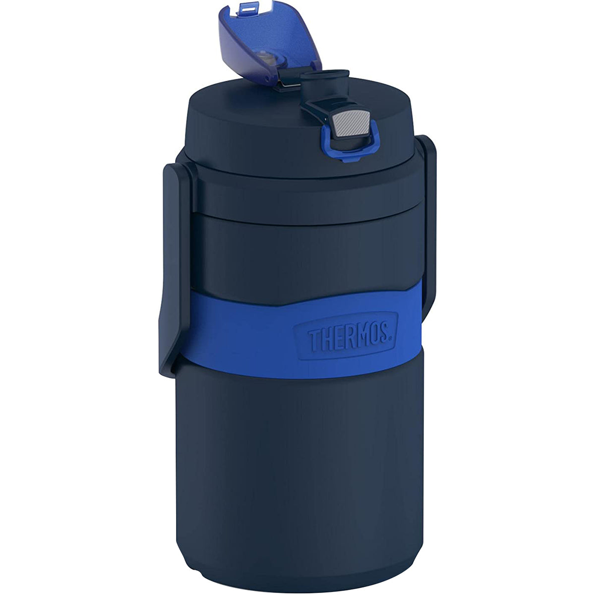 navy thermos hydration bottle