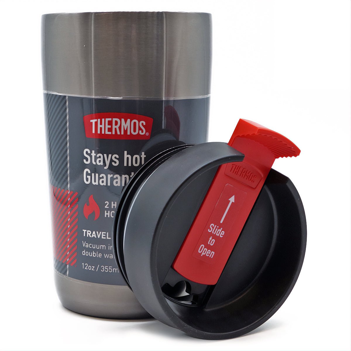 Thermos 12 oz. Vacuum Insulated Stainless Steel Tumbler - Smoke - Forza Sports