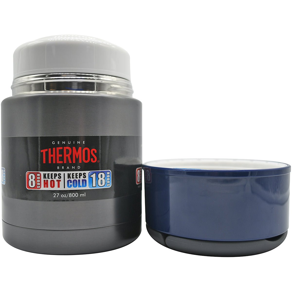 Thermos 27 oz. Vacuum Insulated Stainless Steel Food Storage Jar - Smoke - Forza Sports