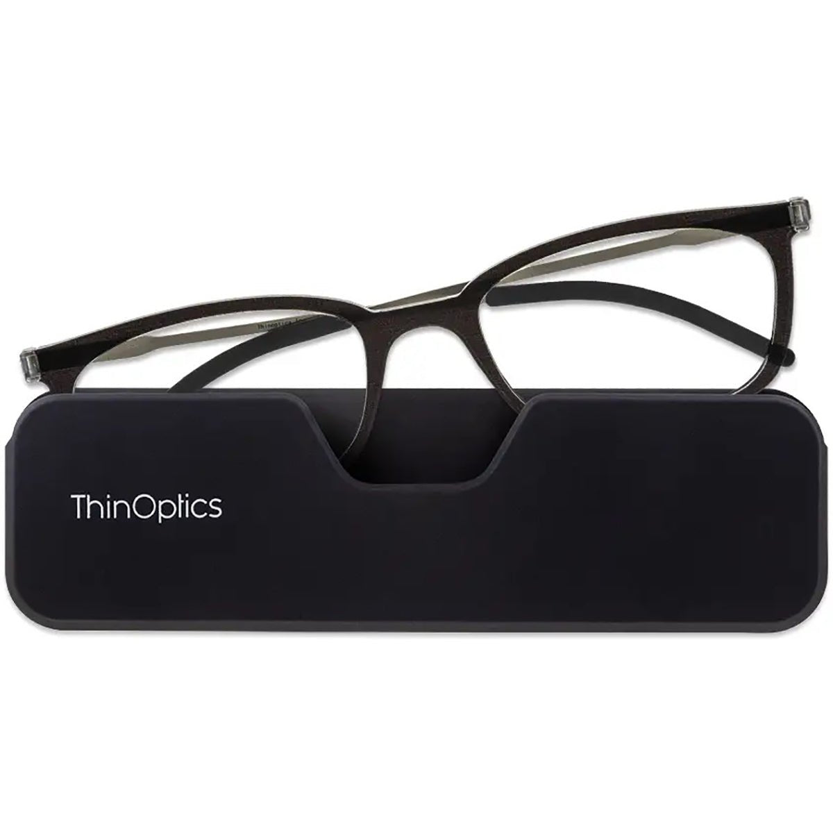 ThinOptics Connect Reading Glasses with Black Full Frame Pod - Forza Sports