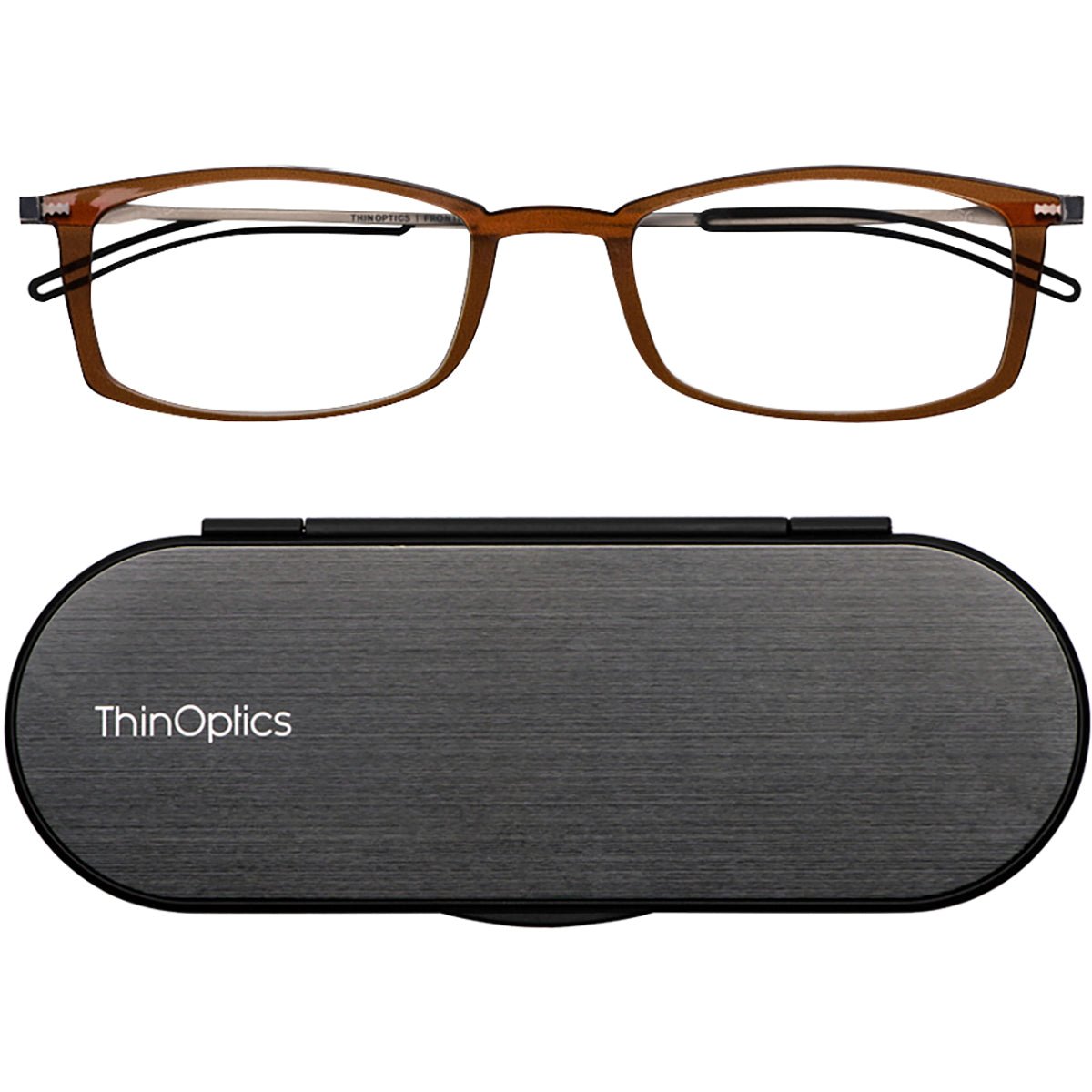 ThinOptics FrontPage Brooklyn Reading Glasses with Milano Case - Forza Sports