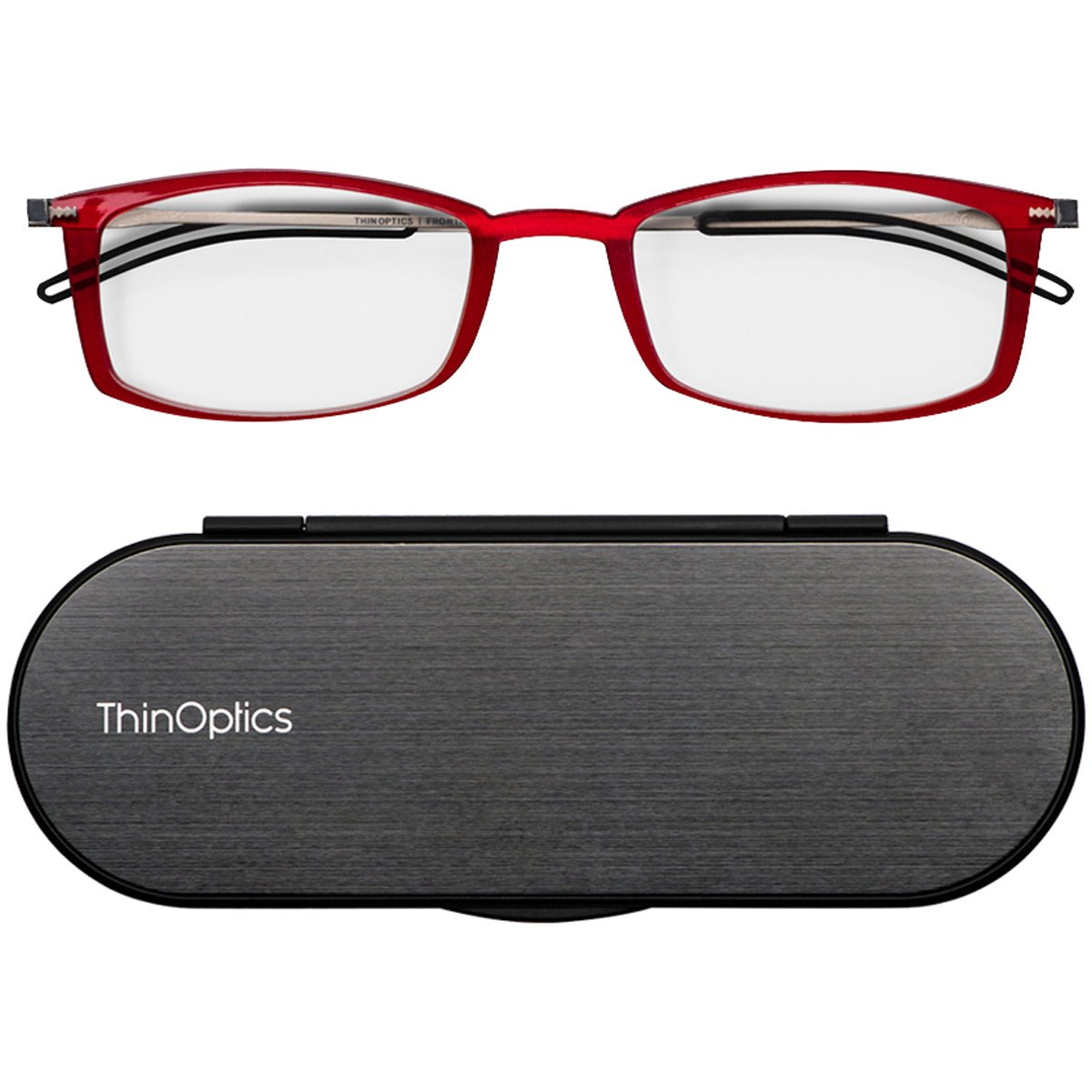 ThinOptics FrontPage Brooklyn Reading Glasses with Milano Case - Forza Sports