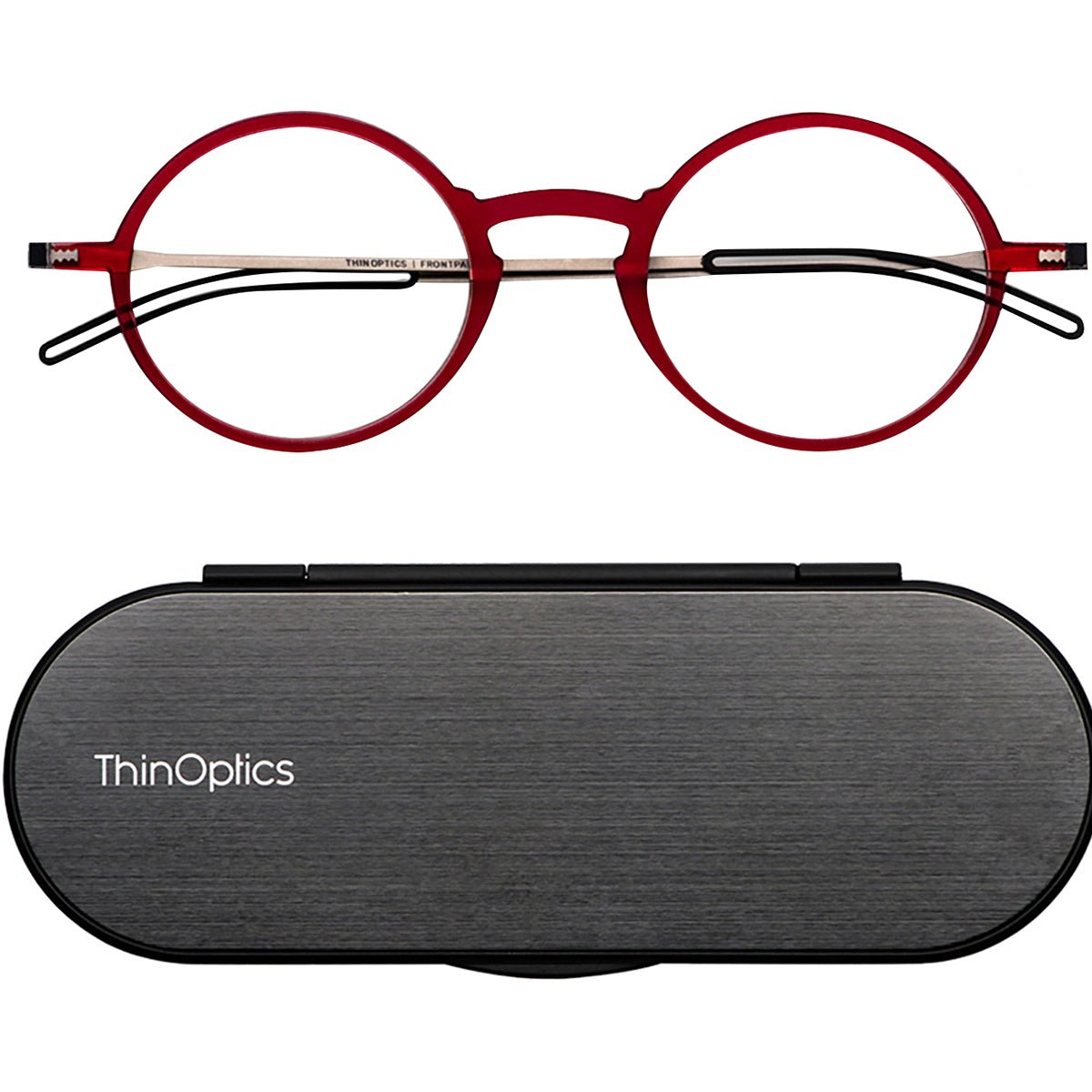 ThinOptics FrontPage Manhattan Reading Glasses with Milano Case - Forza Sports