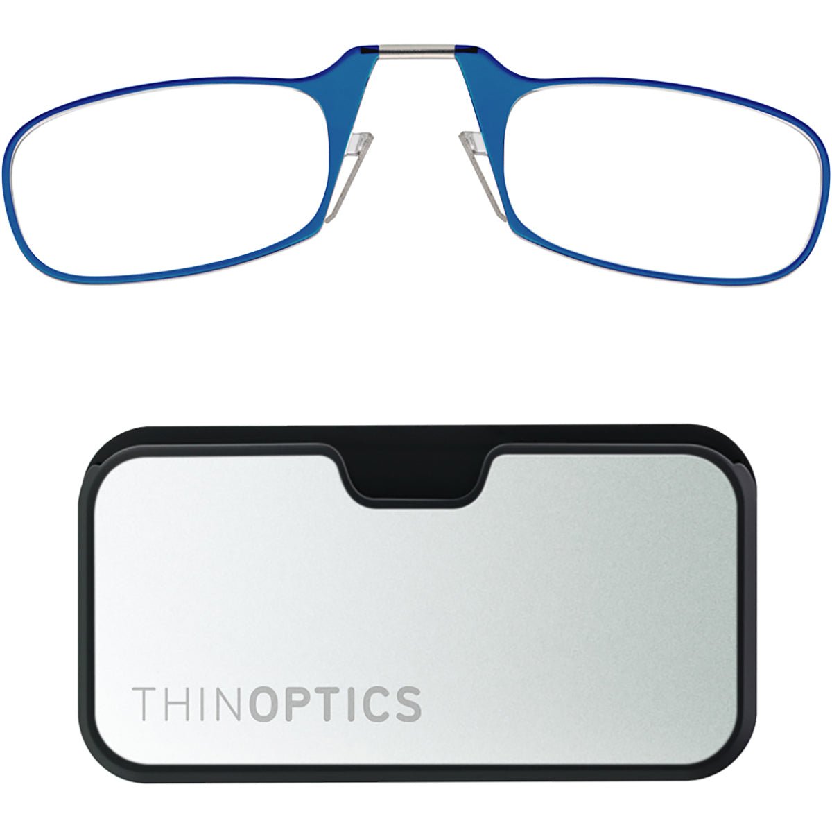 ThinOptics Secure Fit Armless Ultralight Reading Glasses with Metal Finish Pod - Forza Sports