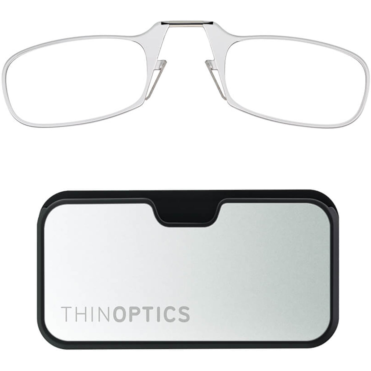 ThinOptics Secure Fit Armless Ultralight Reading Glasses with Metal Finish Pod - Forza Sports
