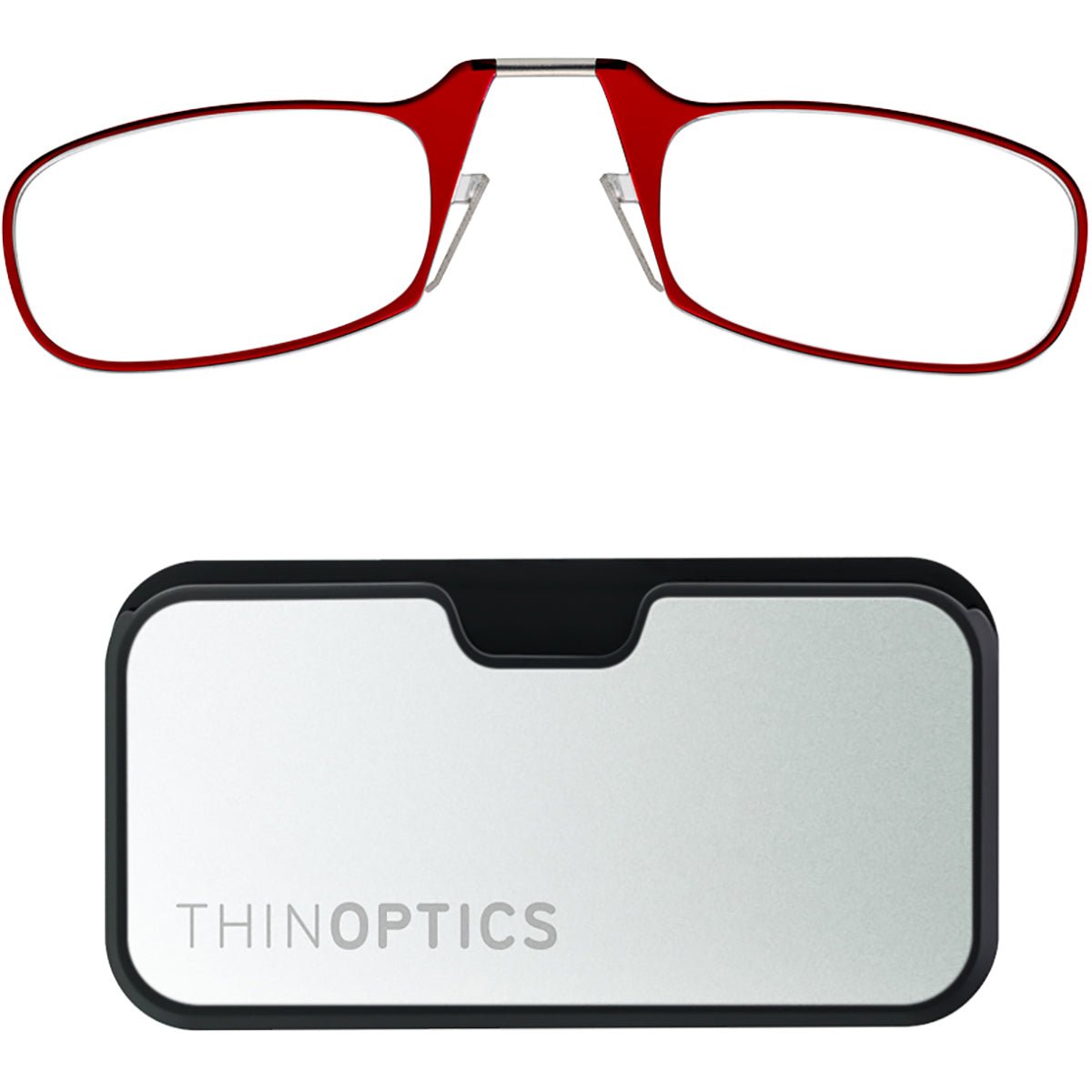 ThinOptics Secure Fit Armless Ultralight Reading Glasses with Metal Finish Pod - Forza Sports