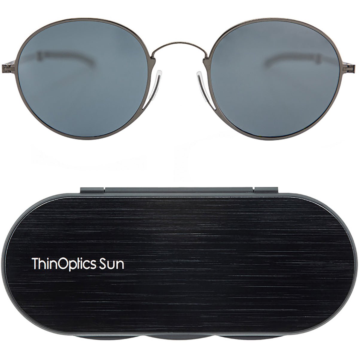 ThinOptics Palo Alto Round Sunglasses with Aluminum Case - Forza Sports