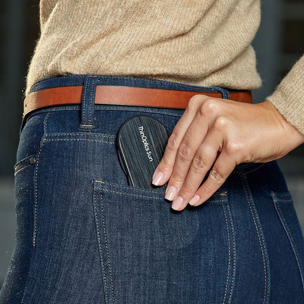 ThinOptics Palo Alto Round Sunglasses with Aluminum Case - Forza Sports