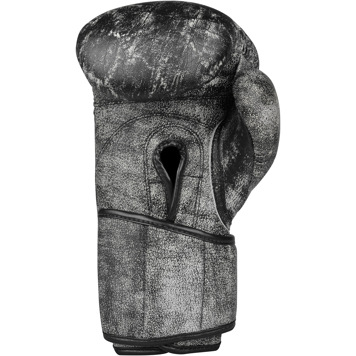Title Boxing Distressed Glory Leather Hook and Loop Training Gloves - Black - Forza Sports