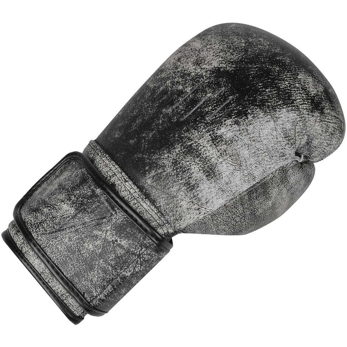 Title Boxing Distressed Glory Leather Hook and Loop Training Gloves - Black - Forza Sports