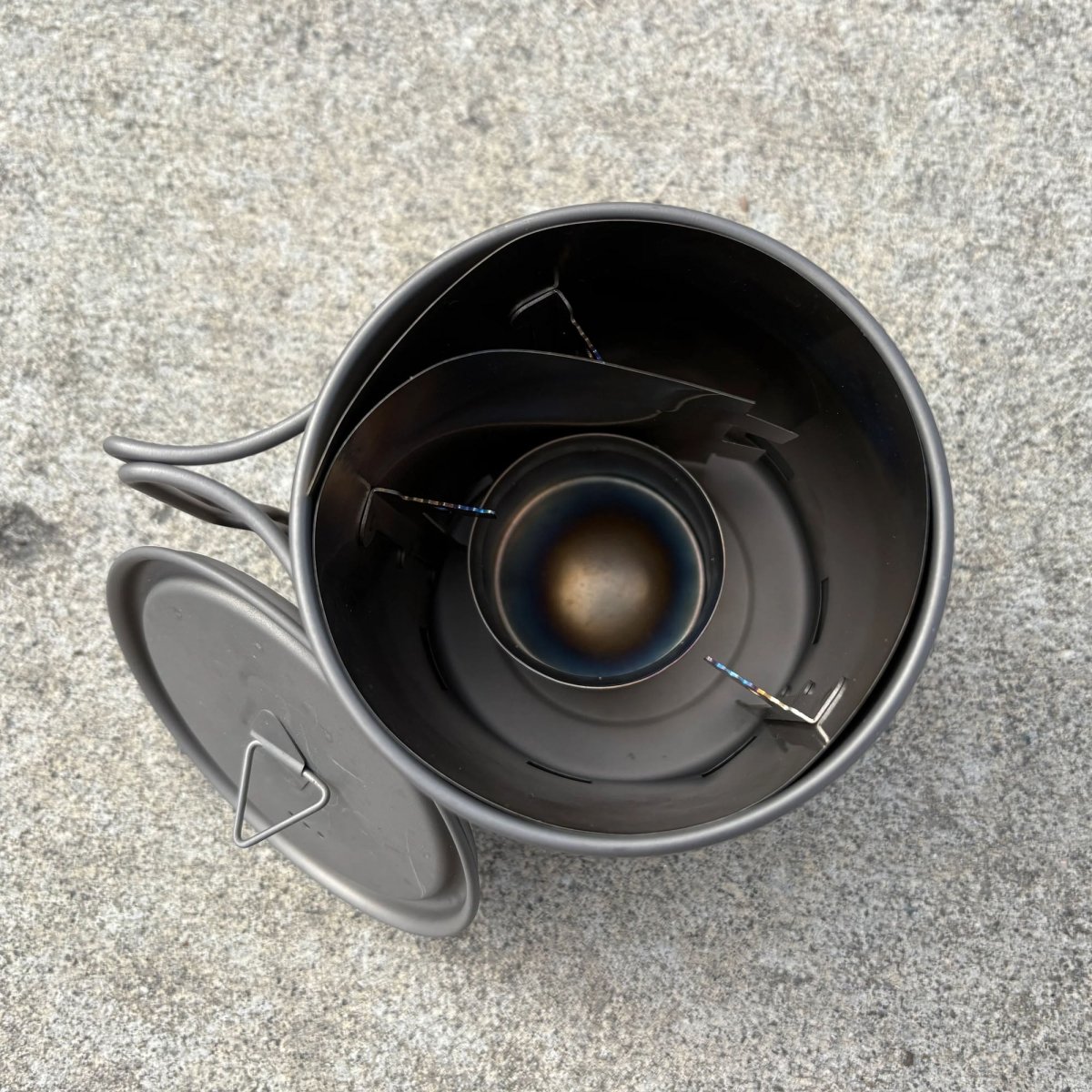 TOAKS Titanium 750ml Pot, Siphon Alcohol Stove, Windscreen Pot Stand Combo - Forza Sports