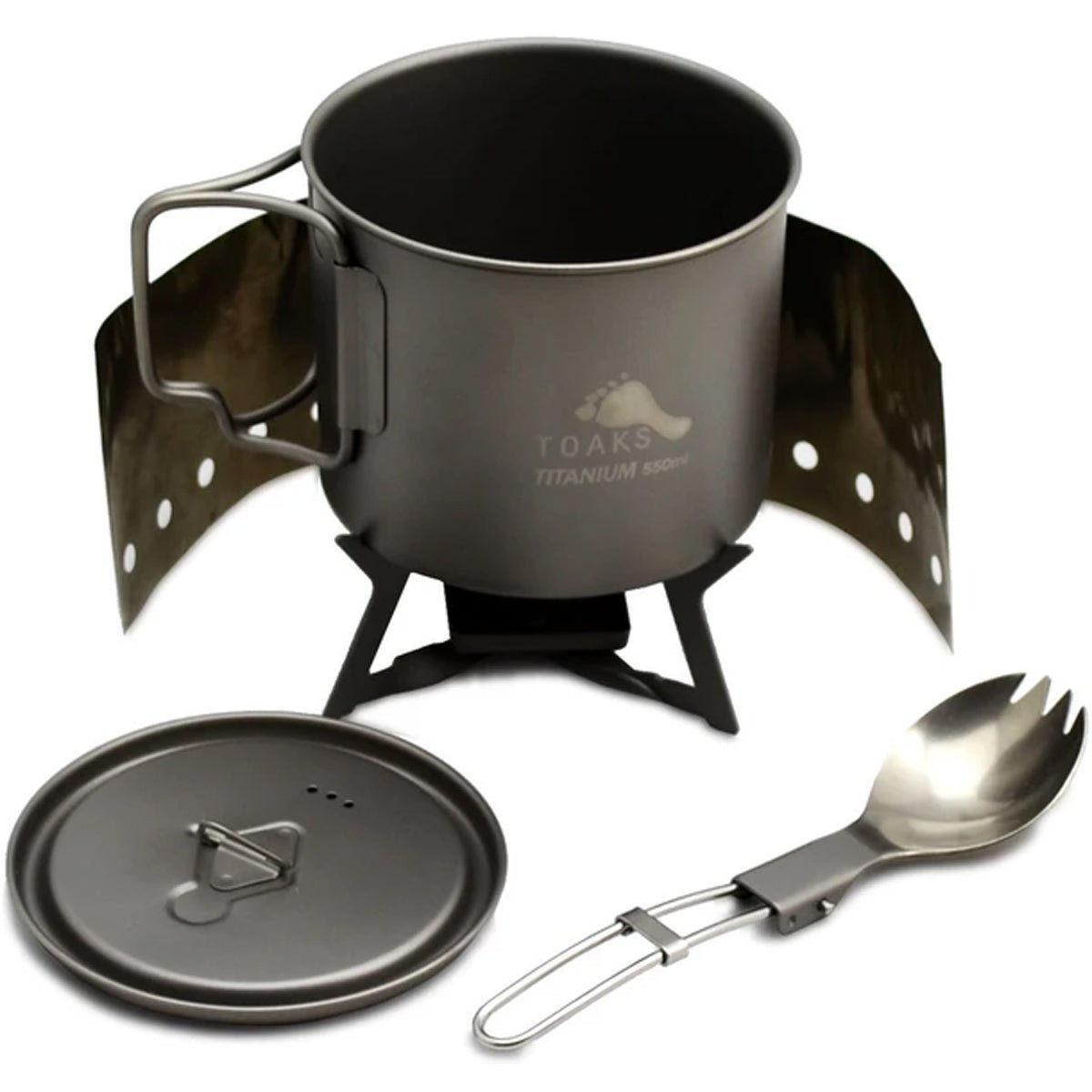 TOAKS Ultralight Titanium Solid Fuel Cook System CS - 01 - Forza Sports
