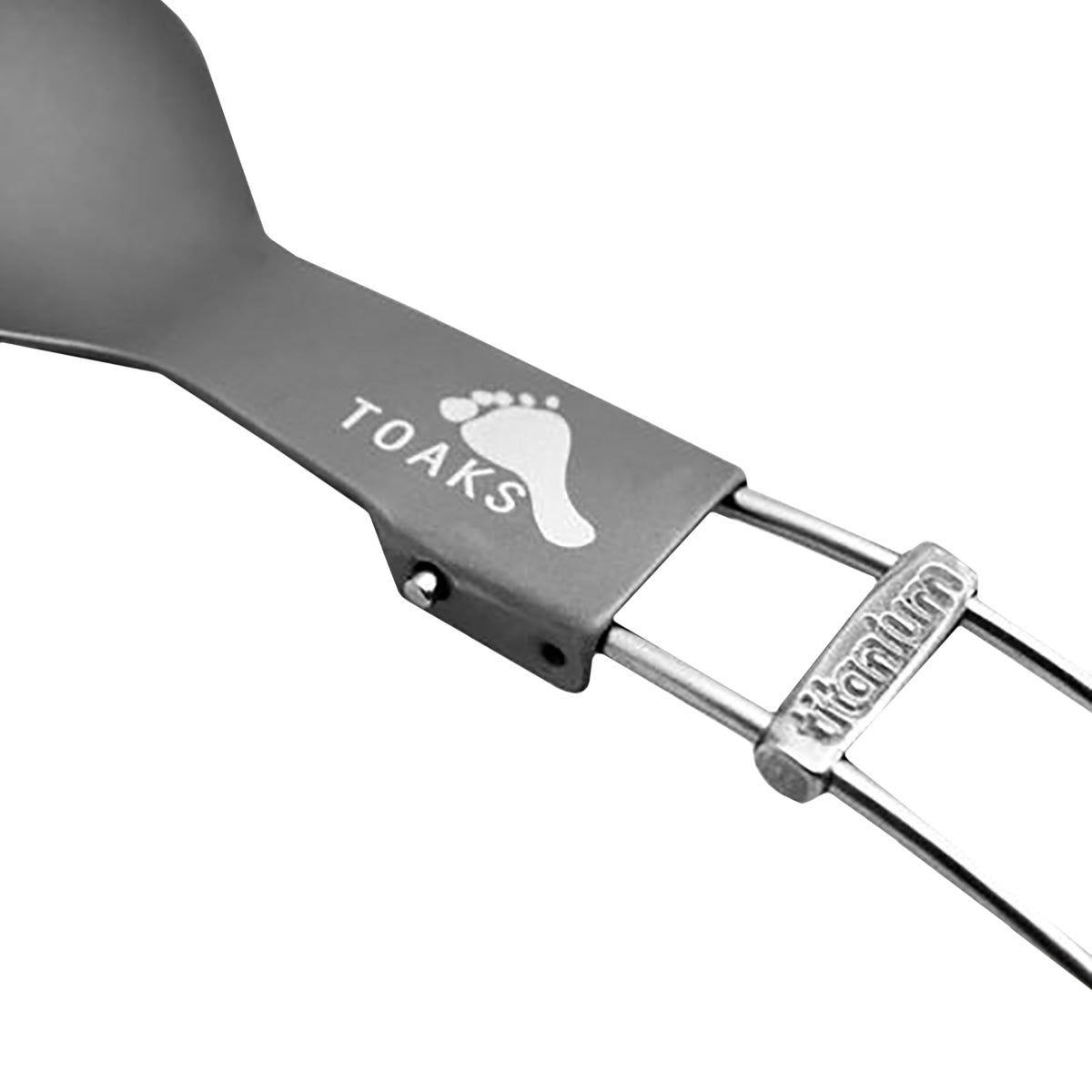 TOAKS Folding Titanium Camping Spoon with Lockable Handle - Forza Sports