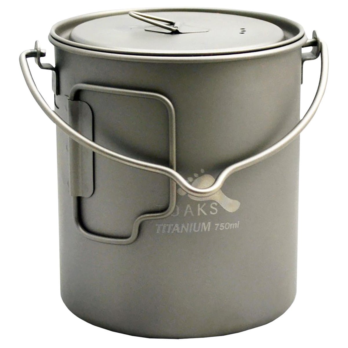 TOAKS 750ml Ultralight Titanium Camping Cook Pot with Bail Handle and Lid - Forza Sports