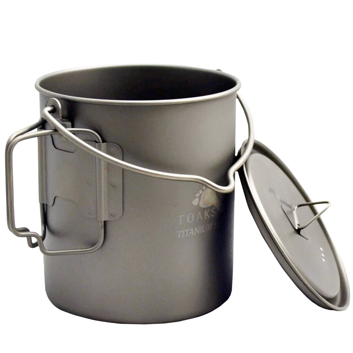 TOAKS 750ml Ultralight Titanium Camping Cook Pot with Bail Handle and Lid - Forza Sports