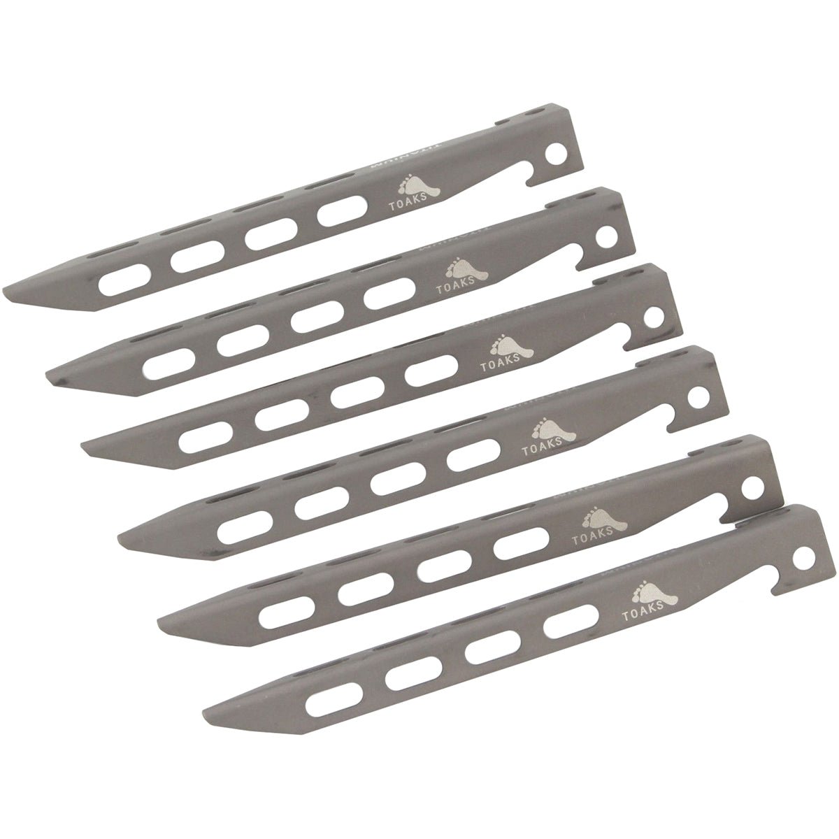 TOAKS Titanium Lightweight Large V - Shaped Peg PEG - 10 - 6 Pack - Forza Sports