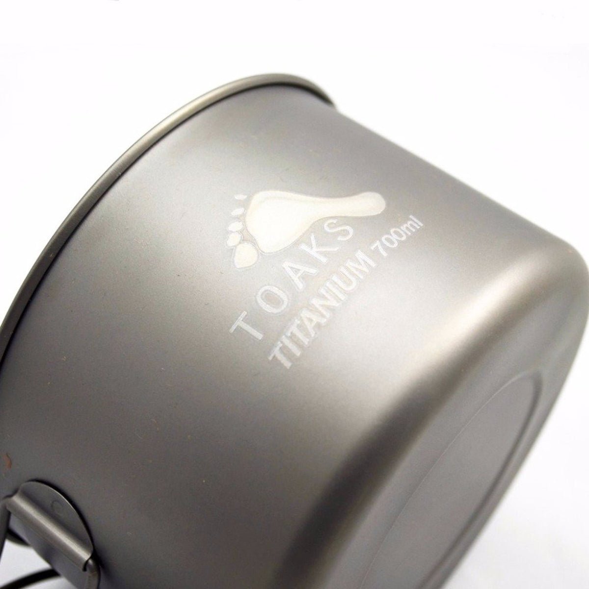TOAKS Light Titanium 700ml Outdoor Camping Cook Pot POT - 700 - D115 - L - Forza Sports