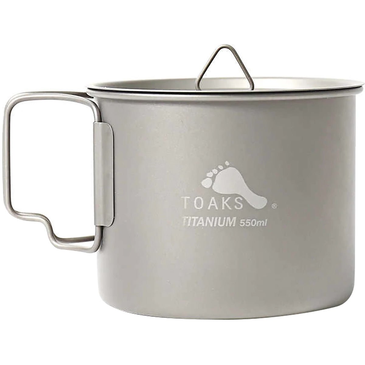 TOAKS Ultralight Titanium Camping Cook Pot with Foldable Handles and Lid - Forza Sports