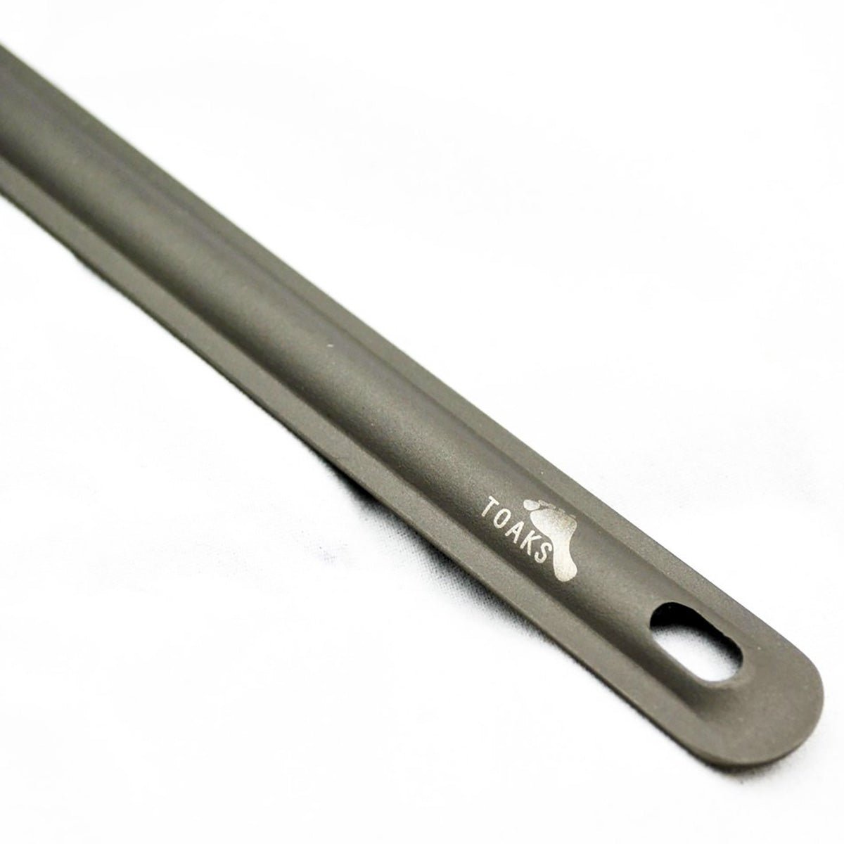TOAKS Ultralight Matte Finish Flat Head Titanium Long Handle Spoon - Forza Sports