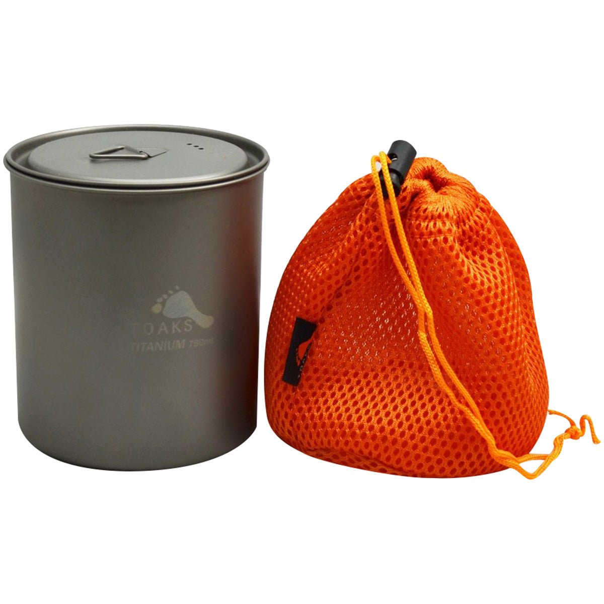 TOAKS Titanium 750ml Outdoor Camping Cook Pot without Handle POT - 750 - NH - Forza Sports