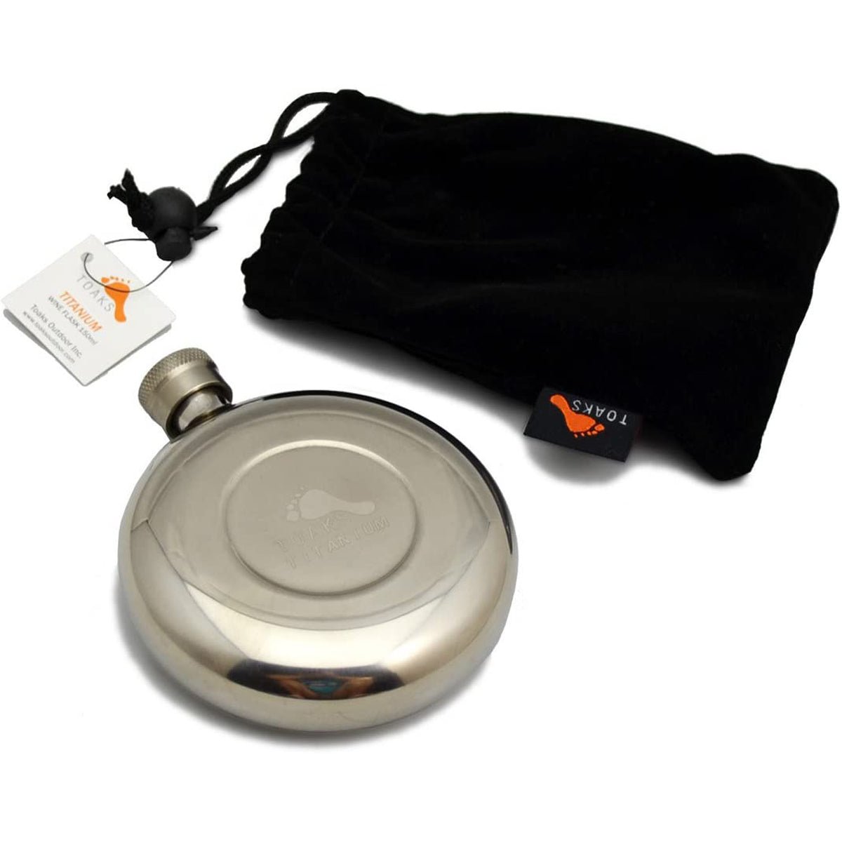 TOAKS 150ml Titanium Wine Flask FLASK - 150 - Outdoor Camping - Forza Sports