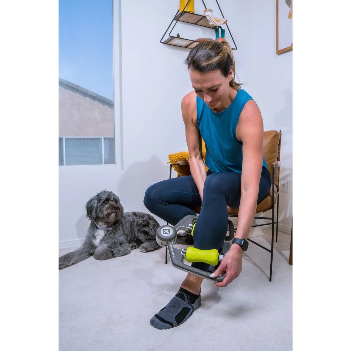 TriggerPoint FUSE Handheld Deep Tissue Rolling Massager - Black/Green - Forza Sports