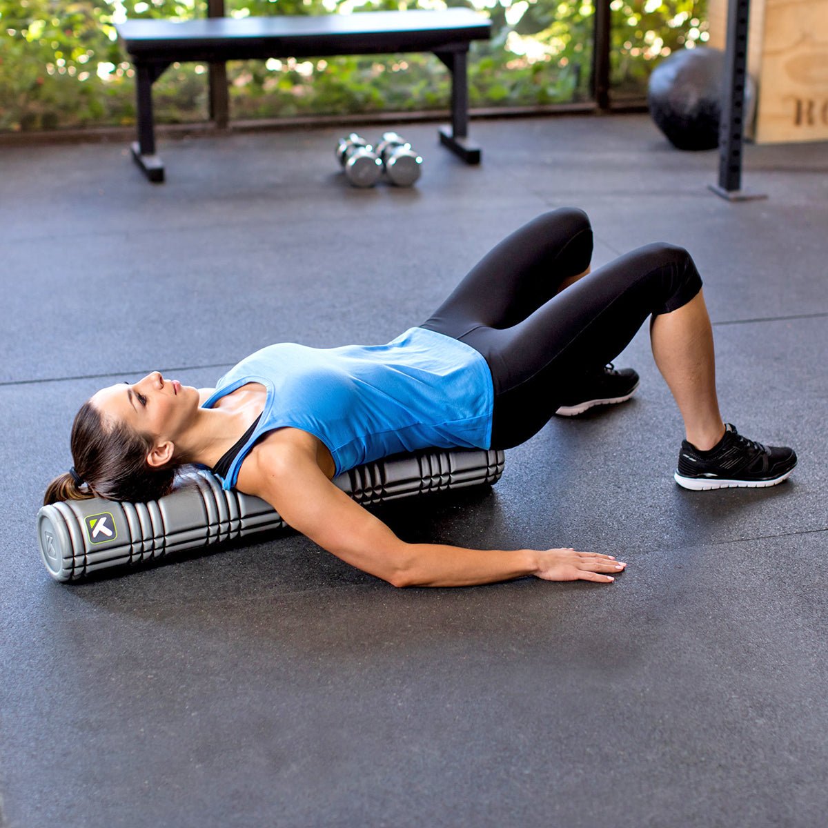 TriggerPoint 36" Solid Core Foam Roller - Gray - Forza Sports