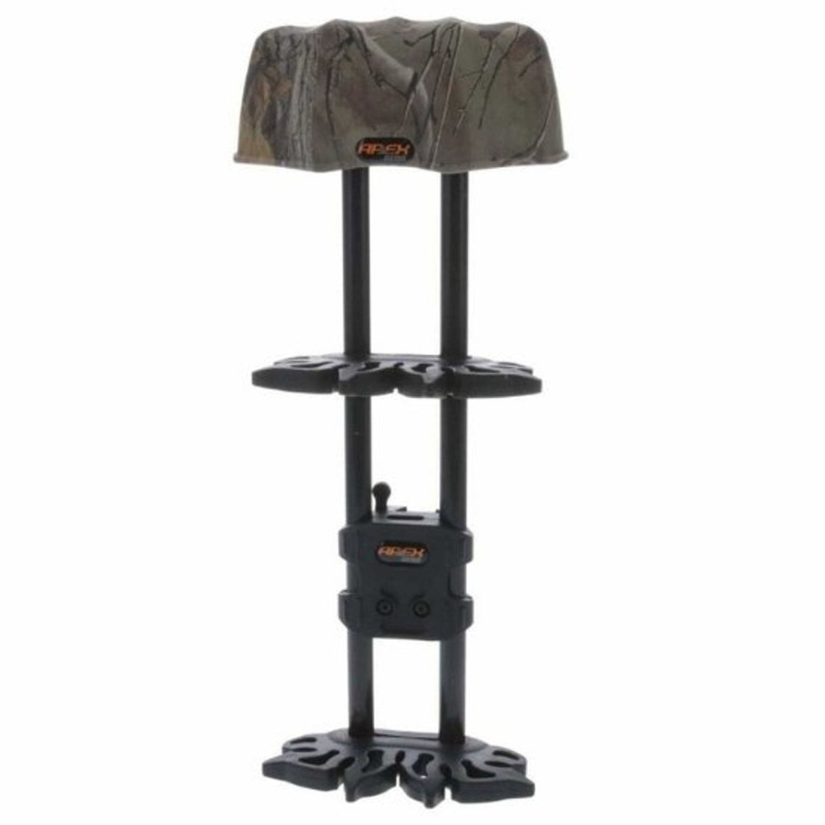 Hunting tree quick detachable bow quiver with camouflage top on a white background