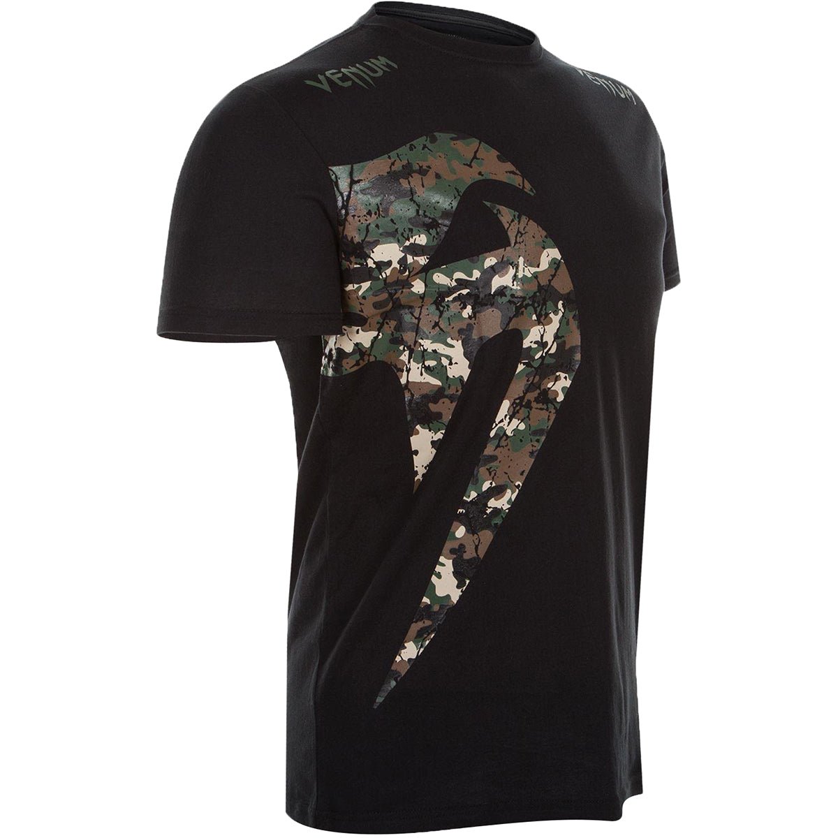 Venum Original Giant Crewneck T-Shirt - Black/Forest Camo - Forza Sports