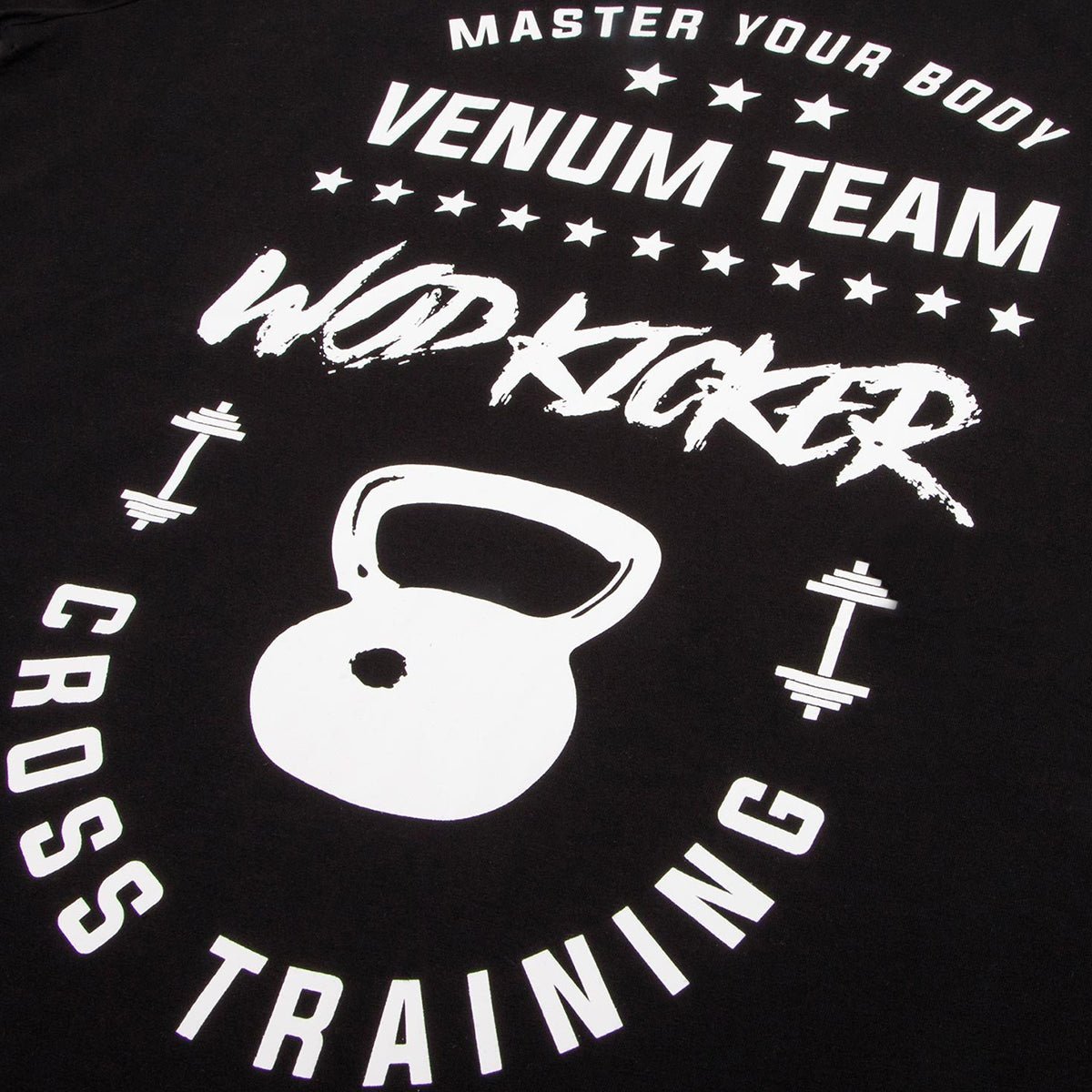 Venum Wod Kicker Crewneck T-Shirt - Black/White - Forza Sports
