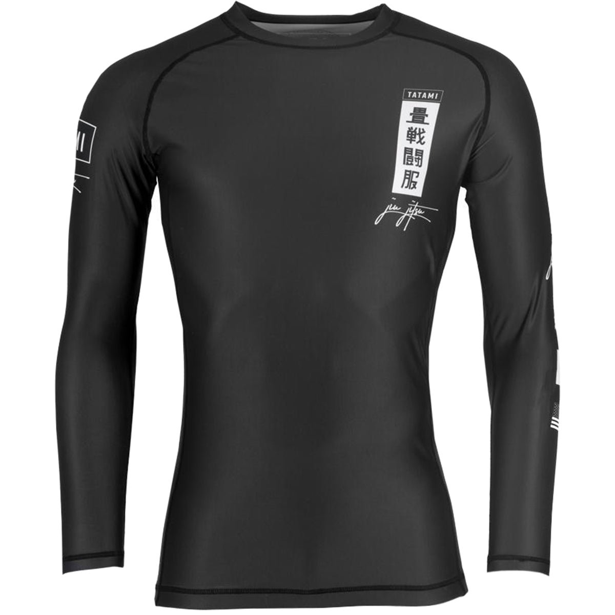 Tatami Fightwear Kanagawa Long Sleeve Rashguard - Black - Forza Sports