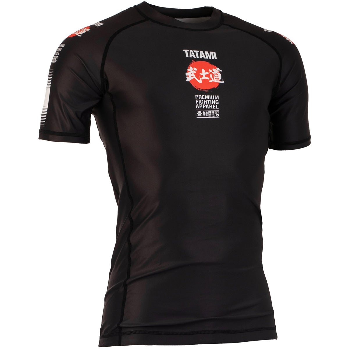 Tatami Fightwear Bushido Short Sleeve Rashguard - Black - Forza Sports
