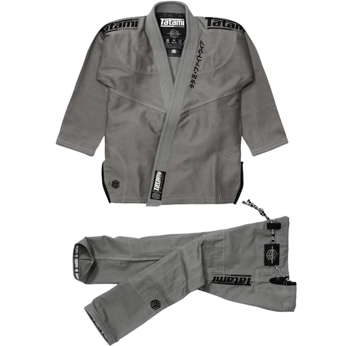 Tatami Fightwear Estilo Black Label BJJ Gi - Black/Gray - Forza Sports