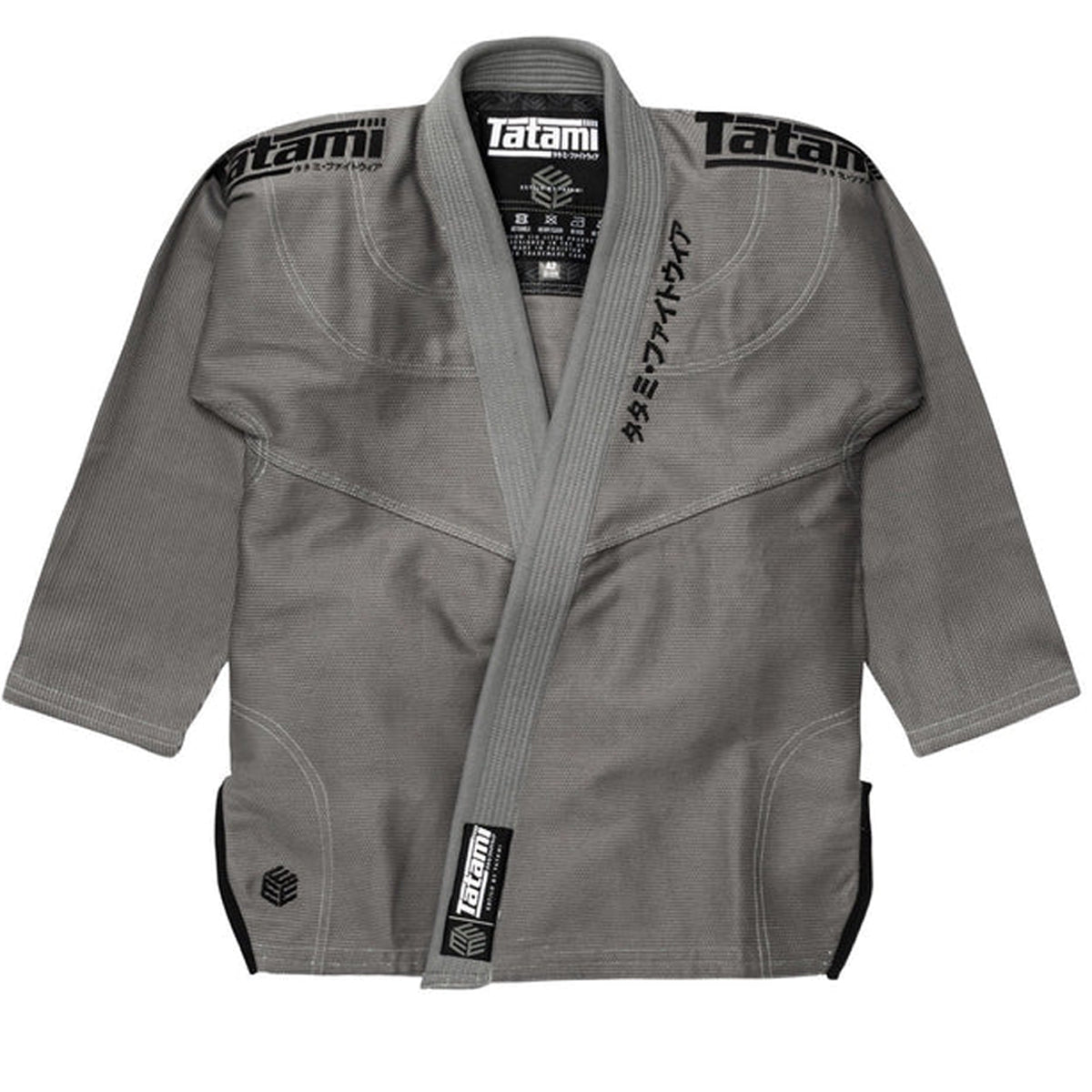 Tatami Fightwear Estilo Black Label BJJ Gi - Black/Gray - Forza Sports