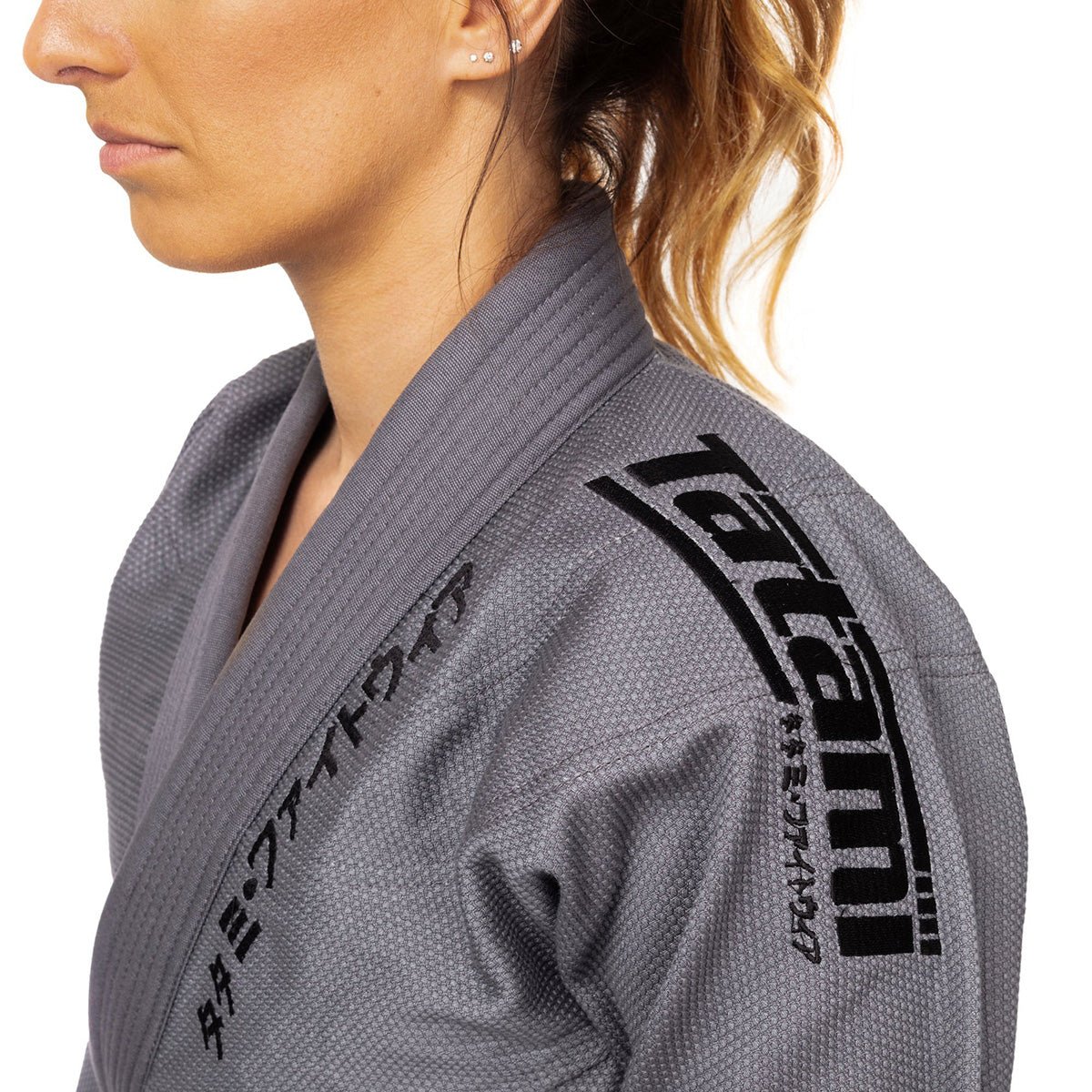 Tatami Fightwear Women's Estilo Black Label BJJ Gi - Black/Gray - Forza Sports