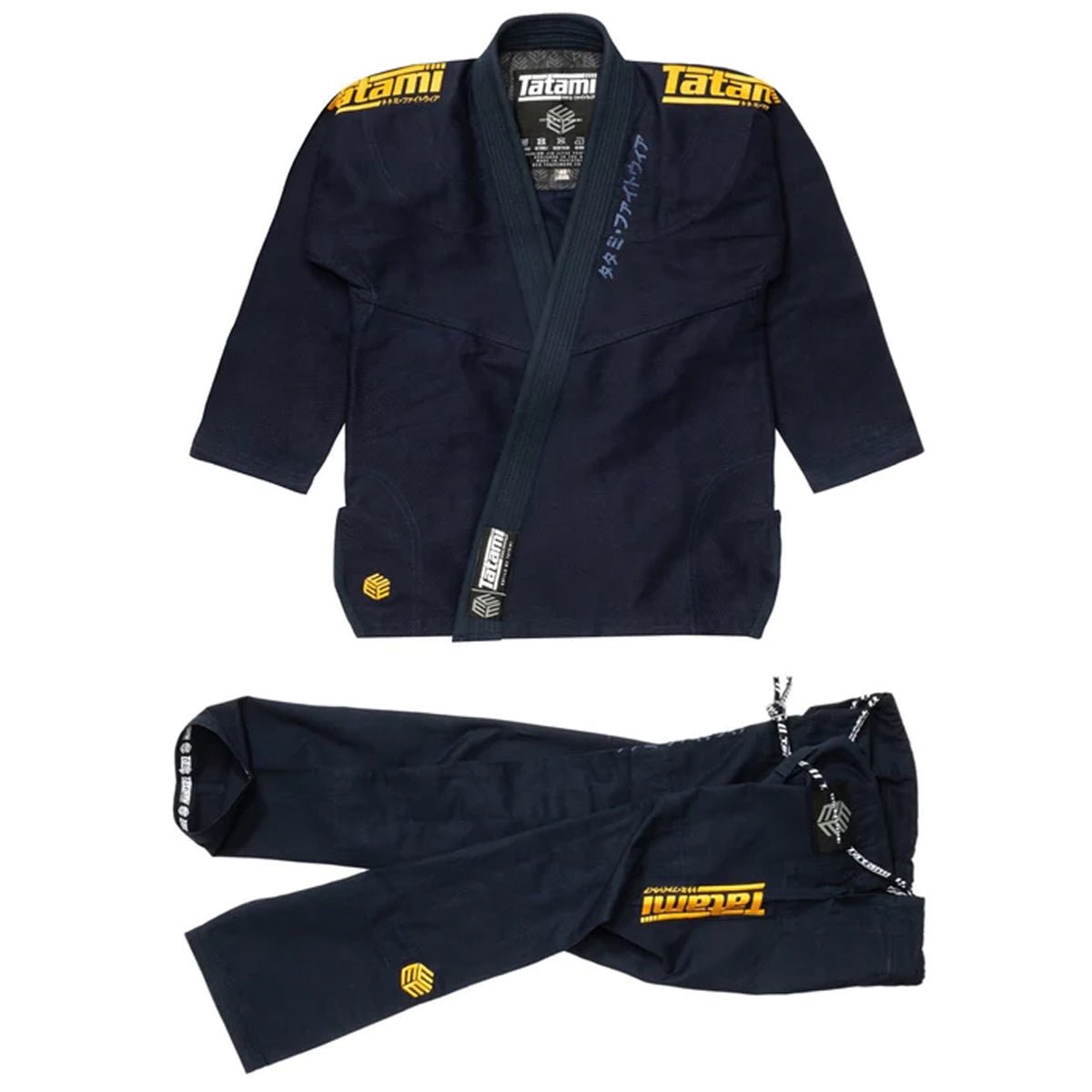 Tatami Fightwear Estilo Black Label BJJ Gi - Gold/Navy - Forza Sports
