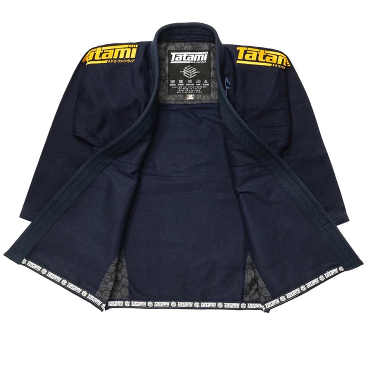 Tatami Fightwear Estilo Black Label BJJ Gi - Gold/Navy - Forza Sports