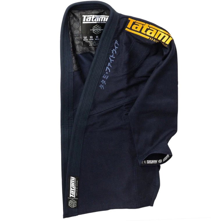 Tatami Fightwear Estilo Black Label BJJ Gi - Gold/Navy - Forza Sports