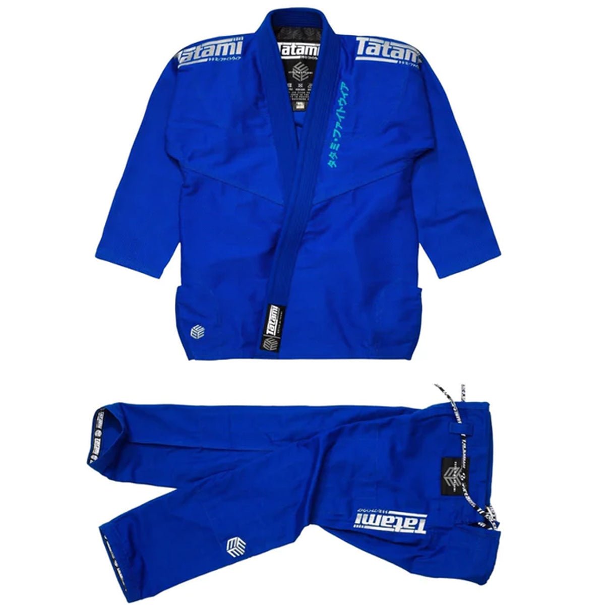 Tatami Fightwear Estilo Black Label BJJ Gi - Gray/Blue - Forza Sports