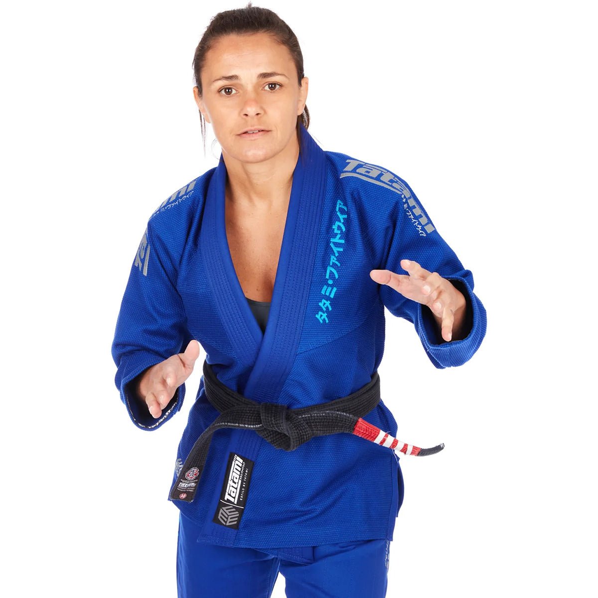 Tatami Fightwear Women's Estilo Black Label BJJ Gi - Gray/Blue - Forza Sports