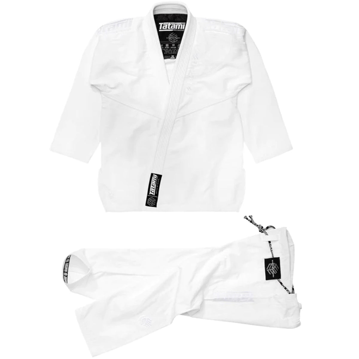 Tatami Fightwear Estilo Black Label BJJ Gi - White/White - Forza Sports
