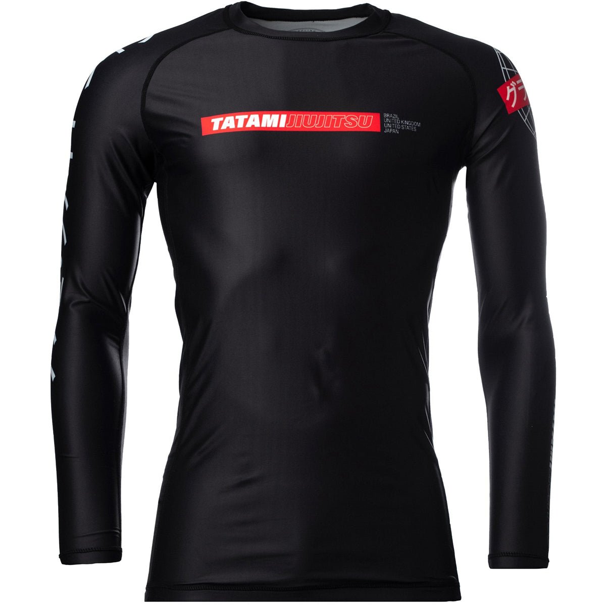 Tatami Fightwear Global Long Sleeve Rashguard - Black - Forza Sports