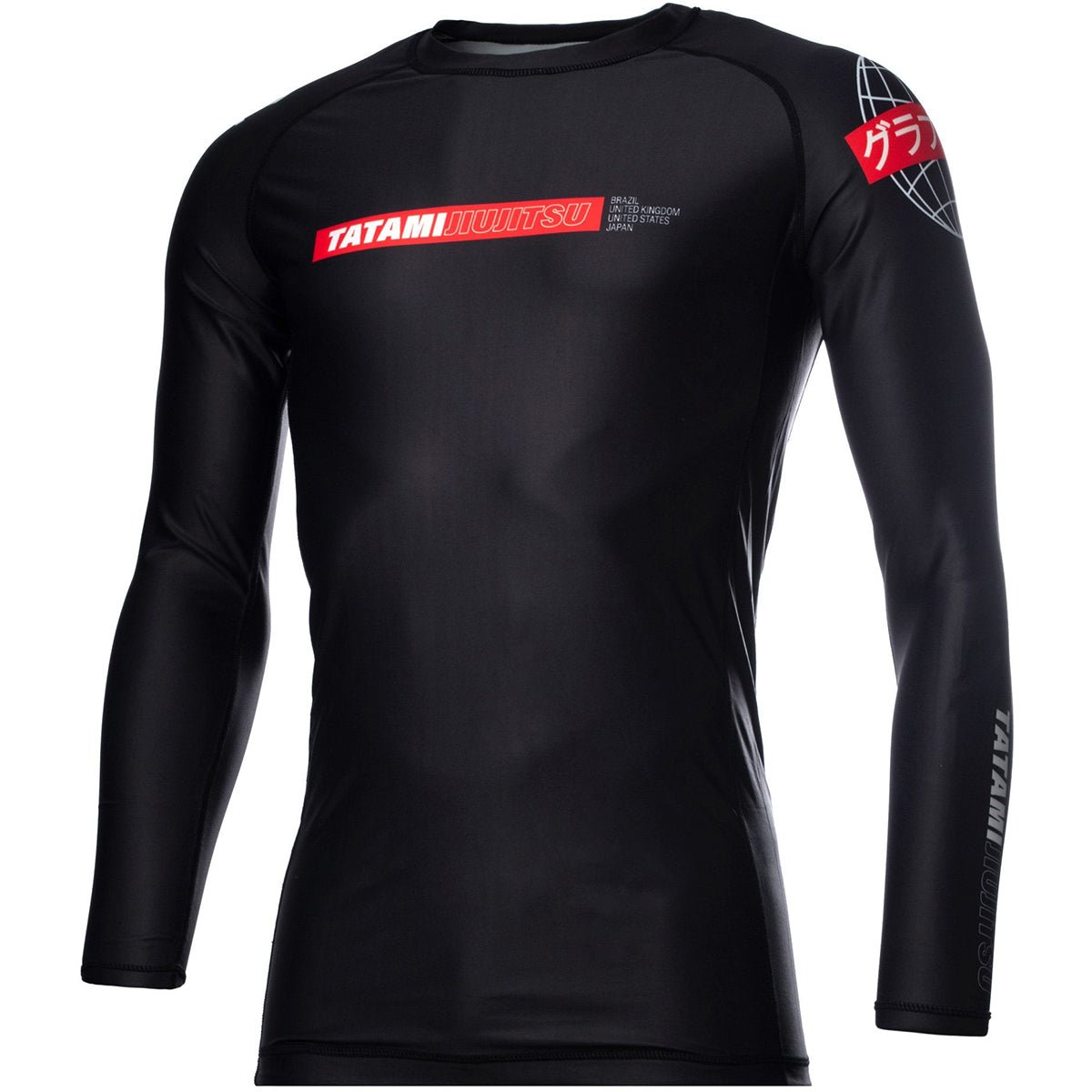 Tatami Fightwear Global Long Sleeve Rashguard - Black - Forza Sports